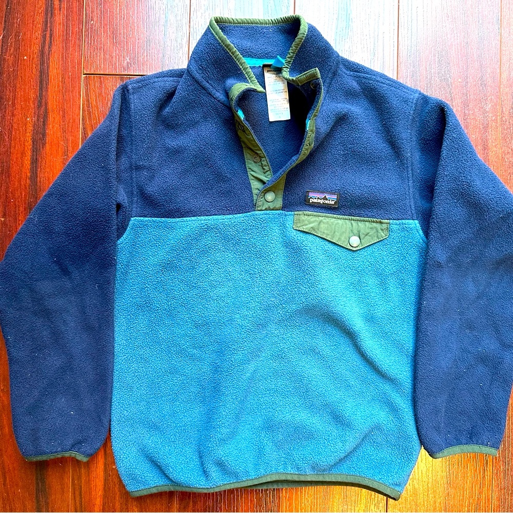 Blue Patagonia Pull Over Fleece S